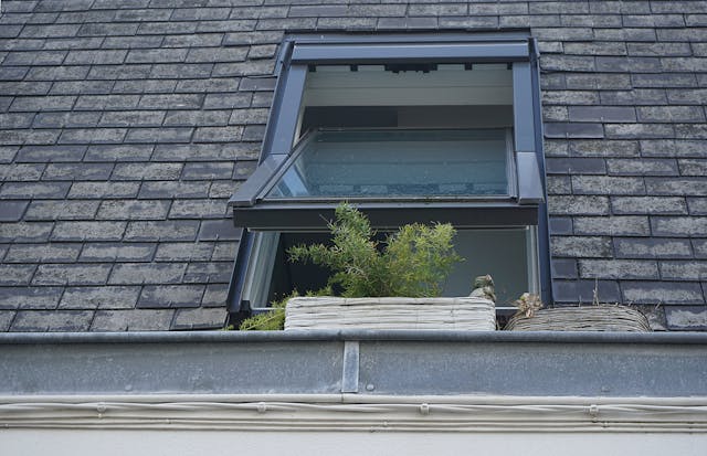 roof with window plant box